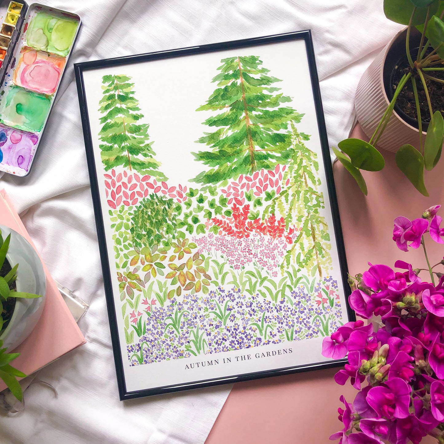 Autumn In The Gardens Print