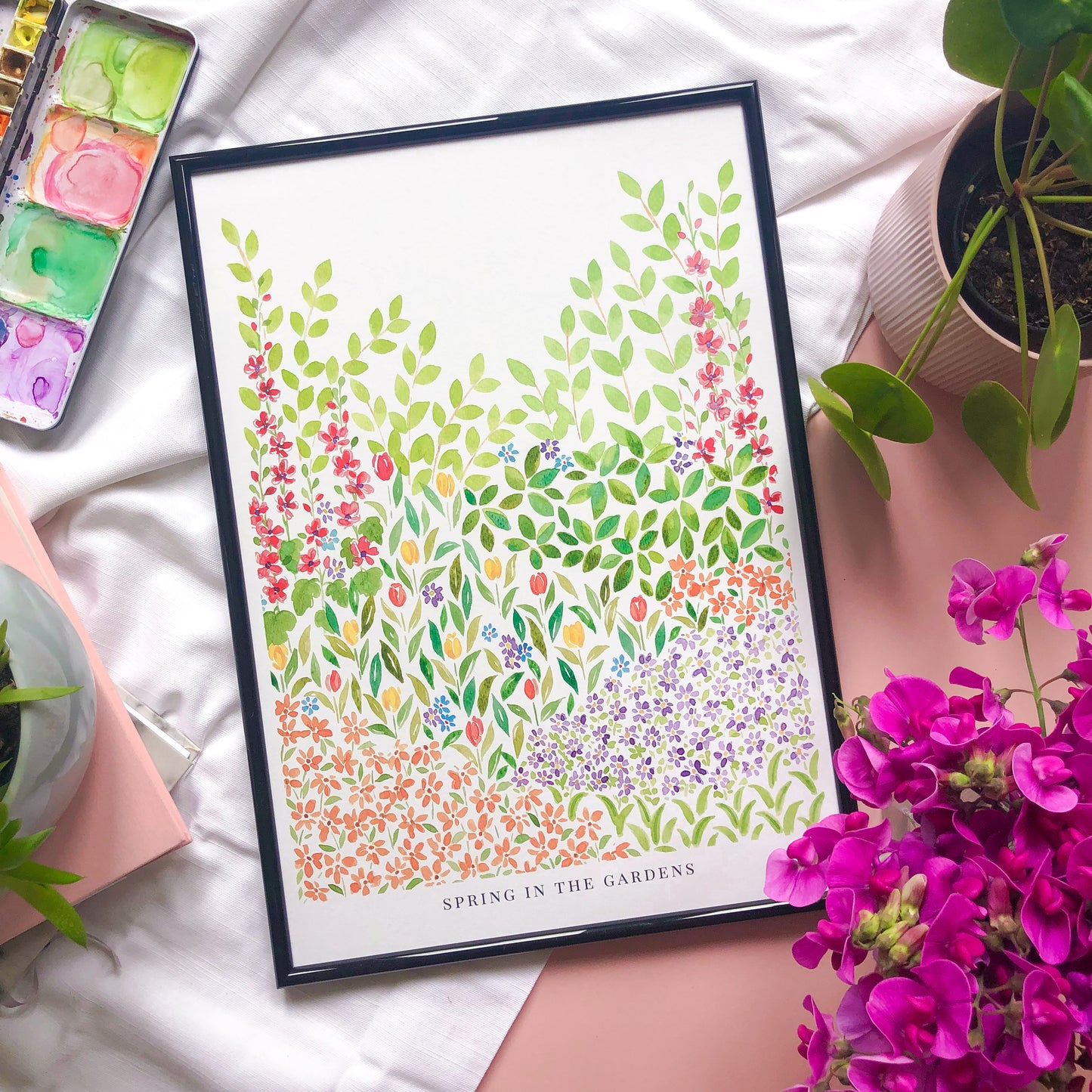 Spring In The Gardens Print