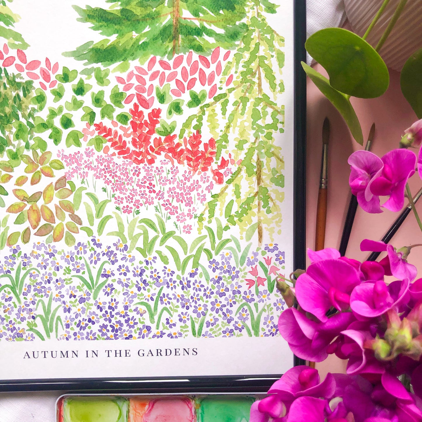 Autumn In The Gardens Print