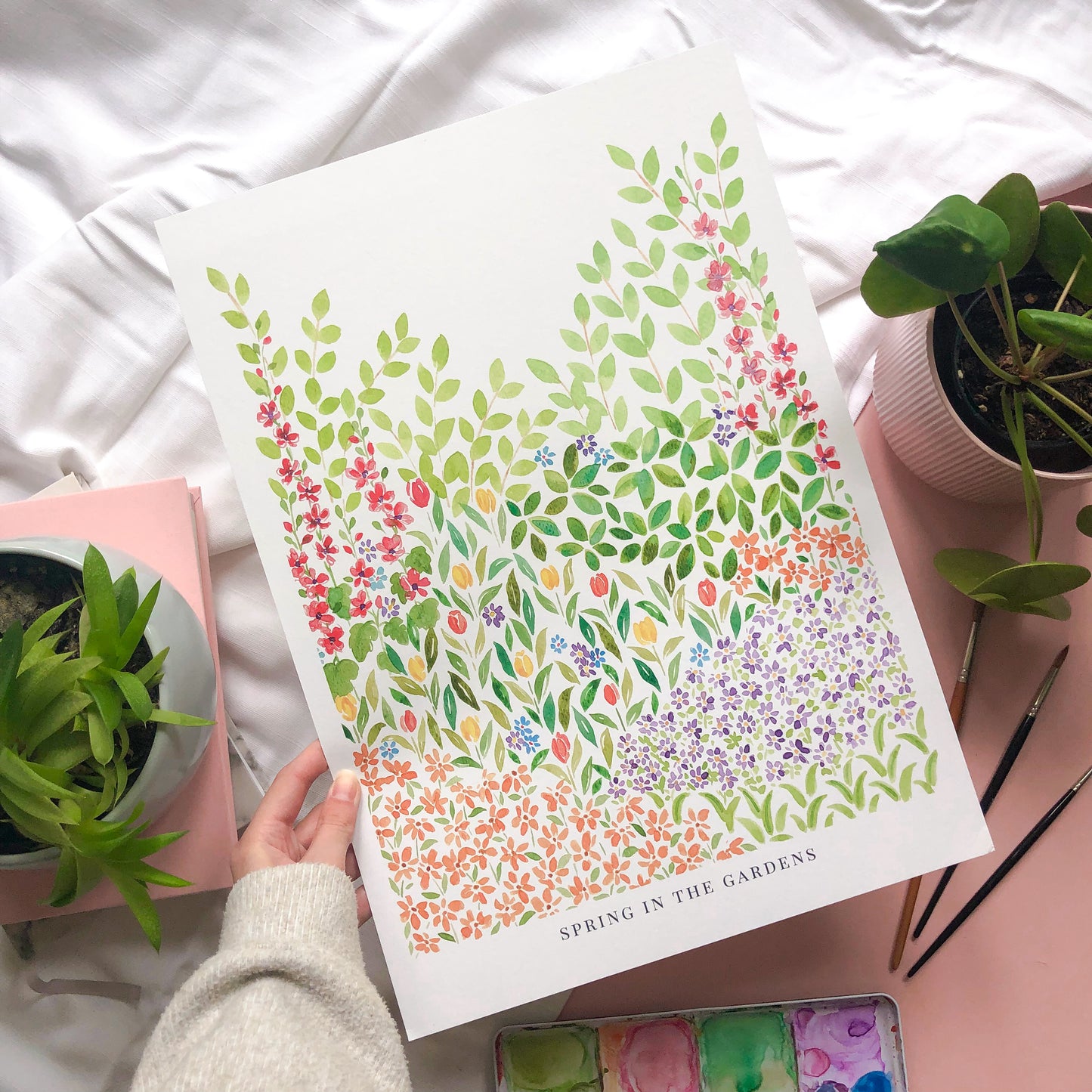 Spring In The Gardens Print