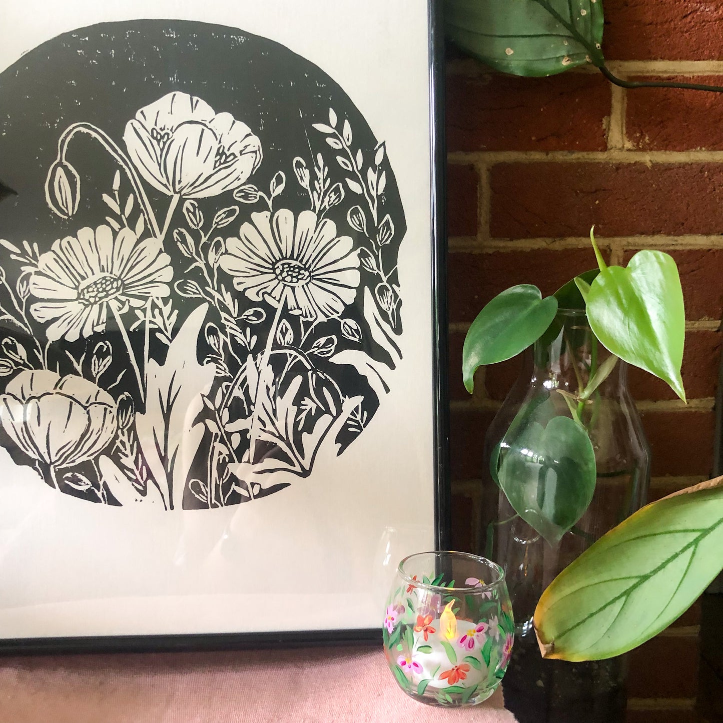 Original Botanical Lino Print A3 *UPDATED!*