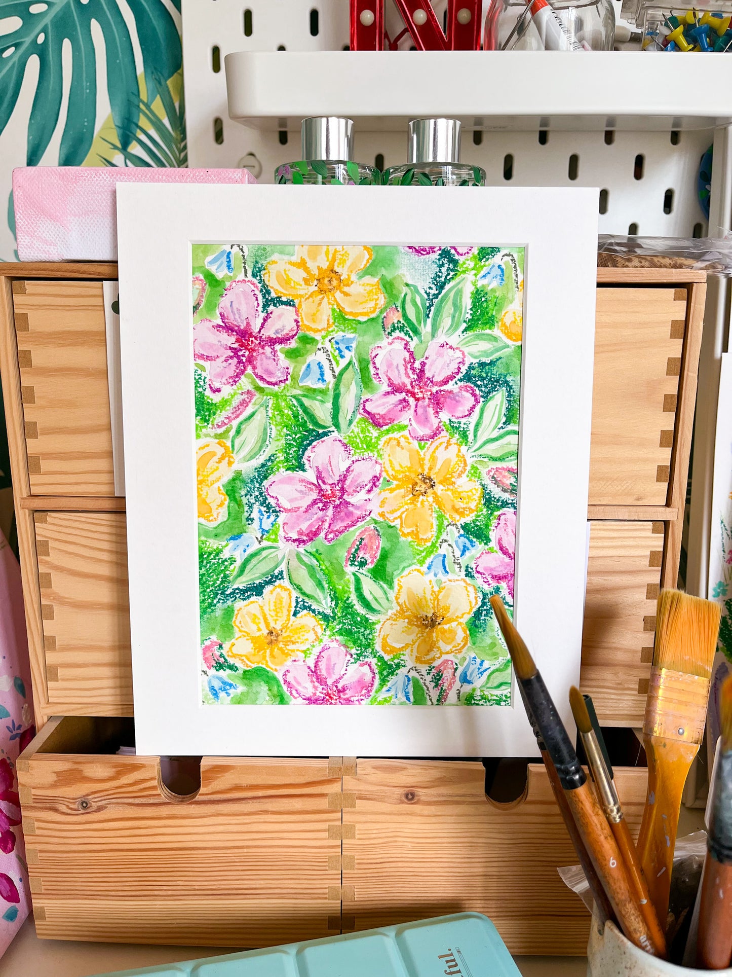Camellia II Mixed Media Original