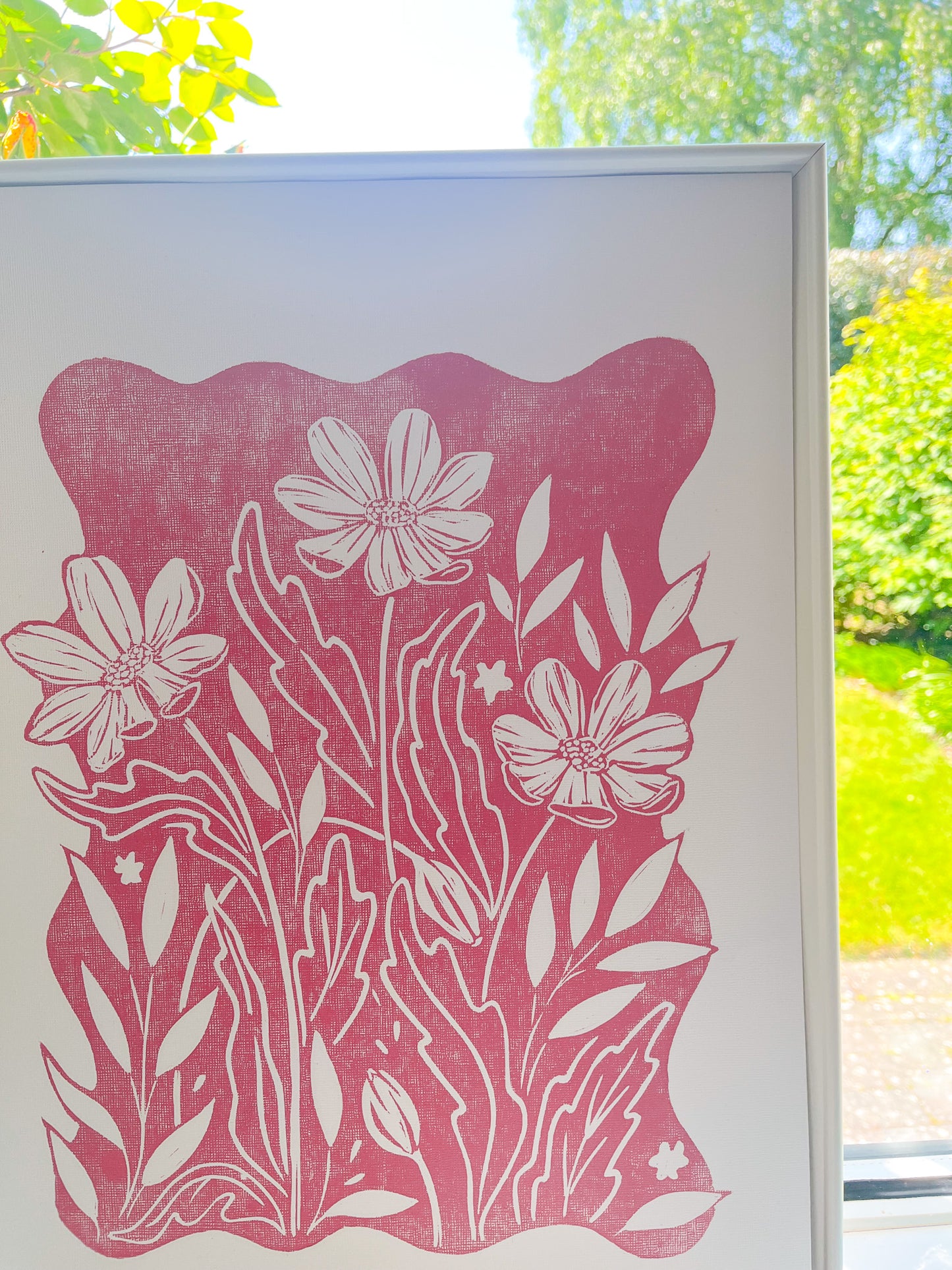 Wildflower Vol. II Original Botanical Lino Print A3