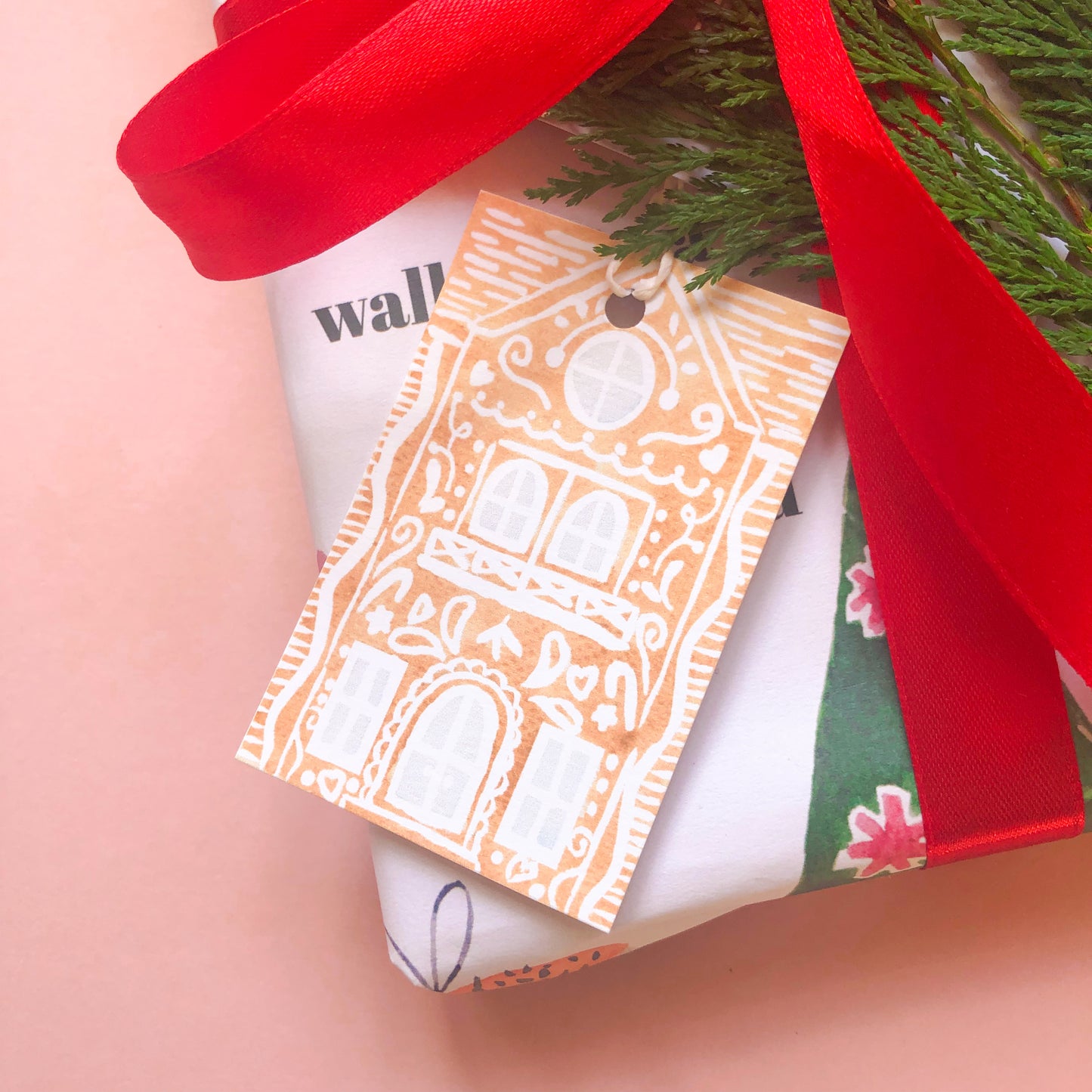 Gingerbread House Christmas Gift Tags Pack of 5