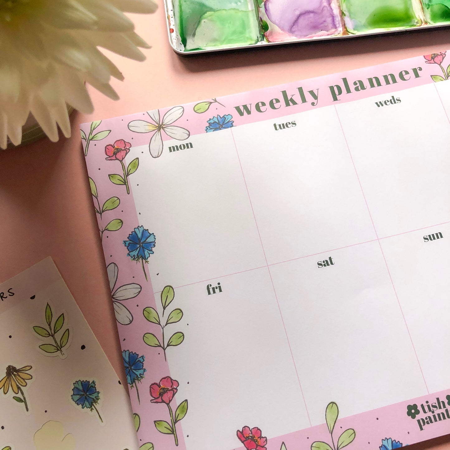 Floral A4 Weekly Planner