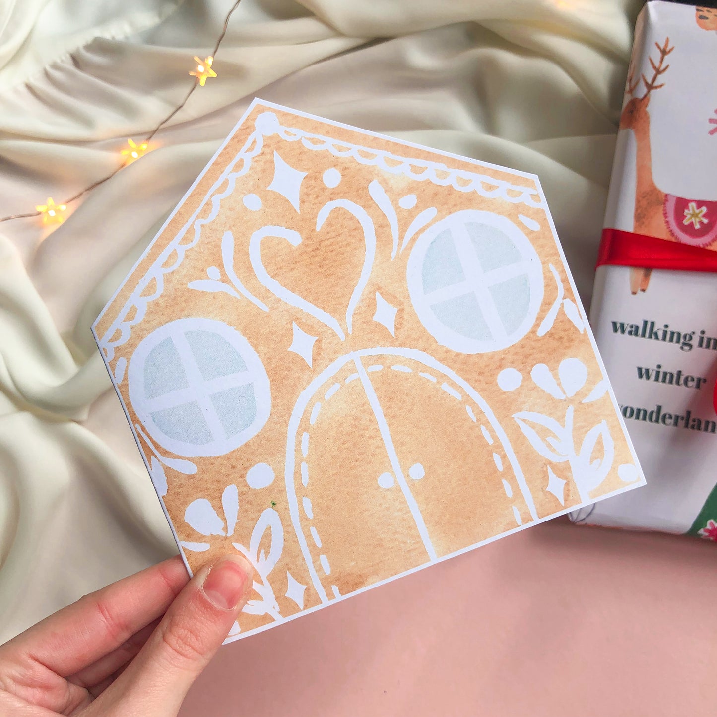 Big Gingerbread House Christmas Card