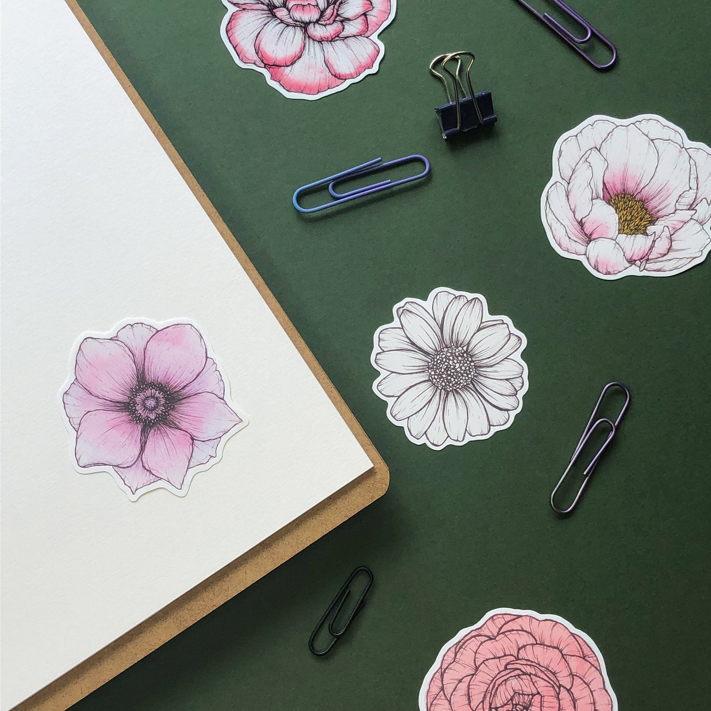 Lilac Anemone Flower Sticker