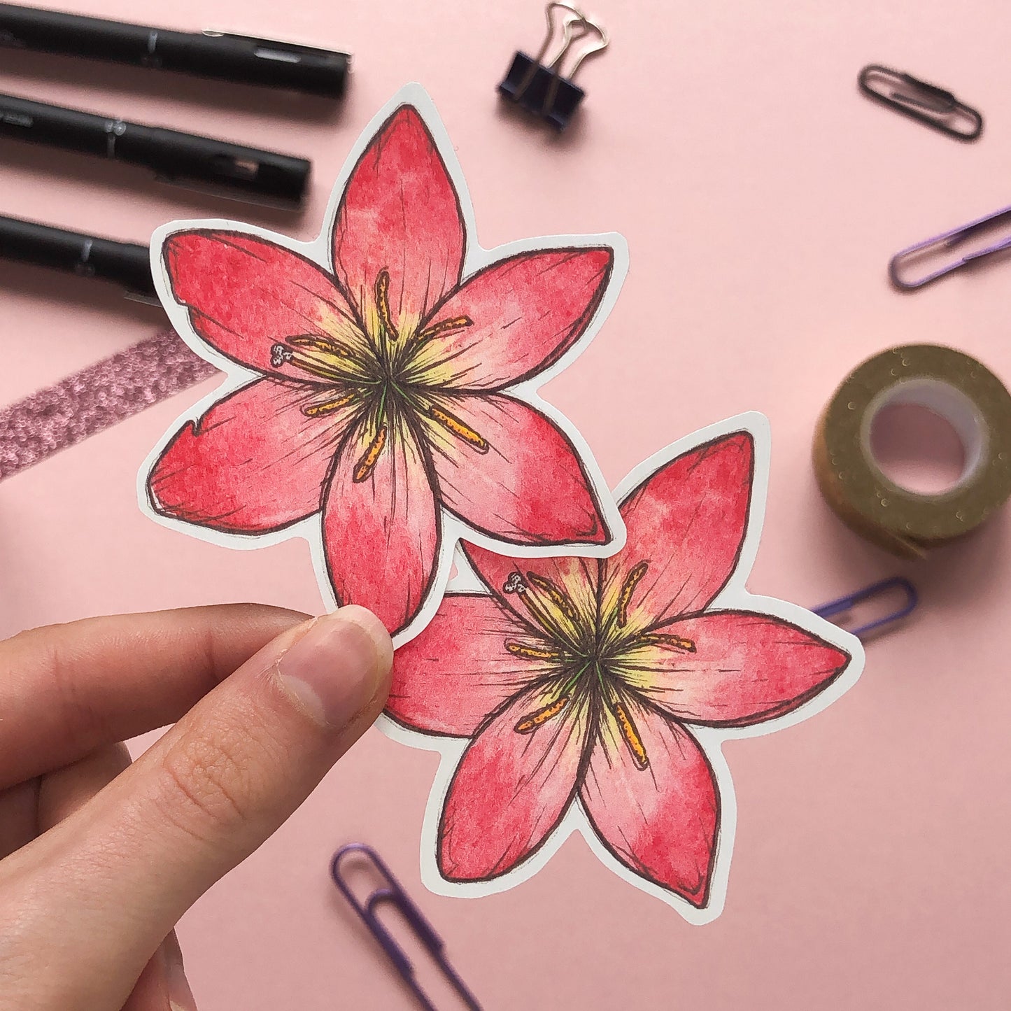 Lily Flower Sticker