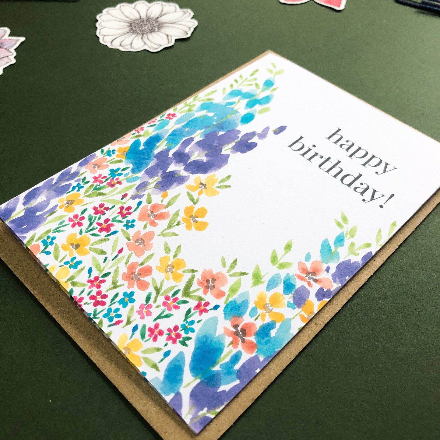 Happy Birthday Wildflower Card