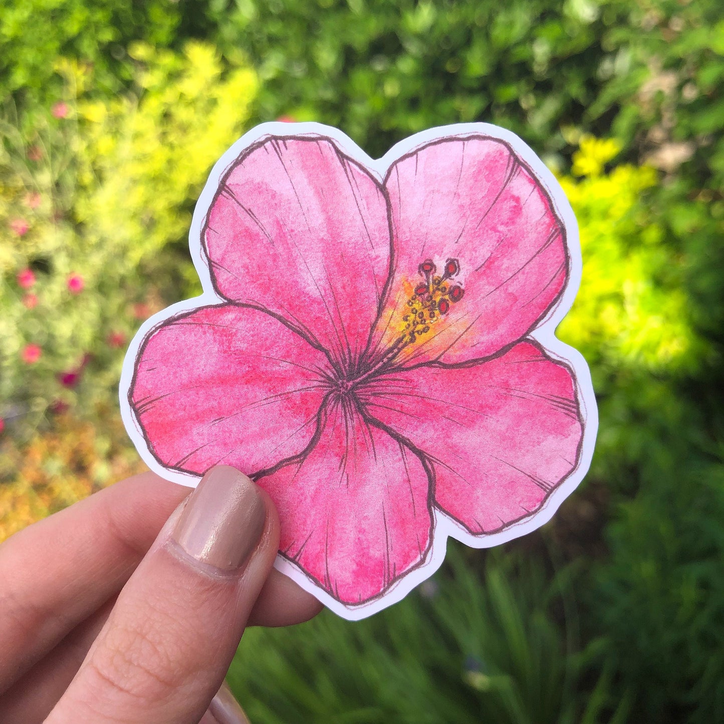 Hibiscus Flower Sticker