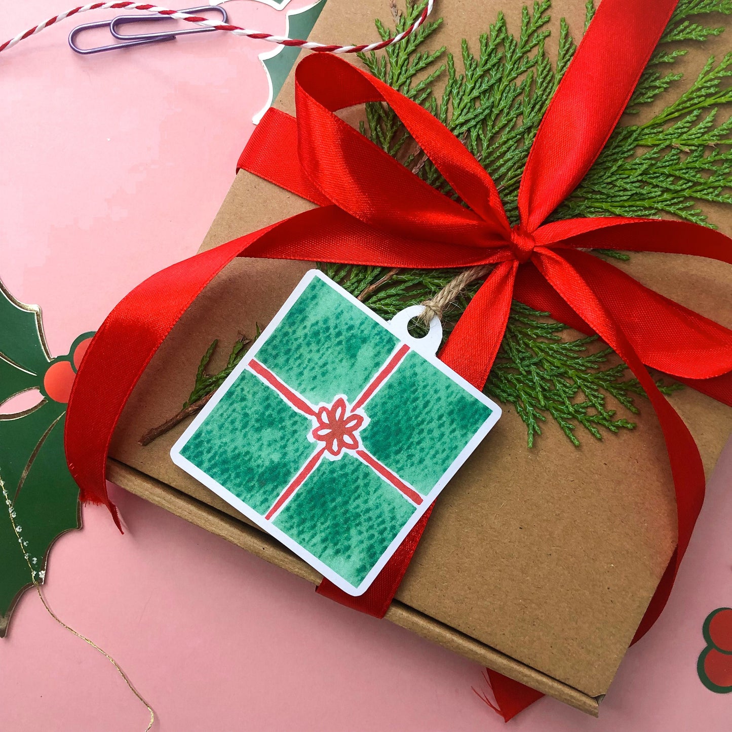 Christmas Present Gift Tags | Pack of 5 Tags