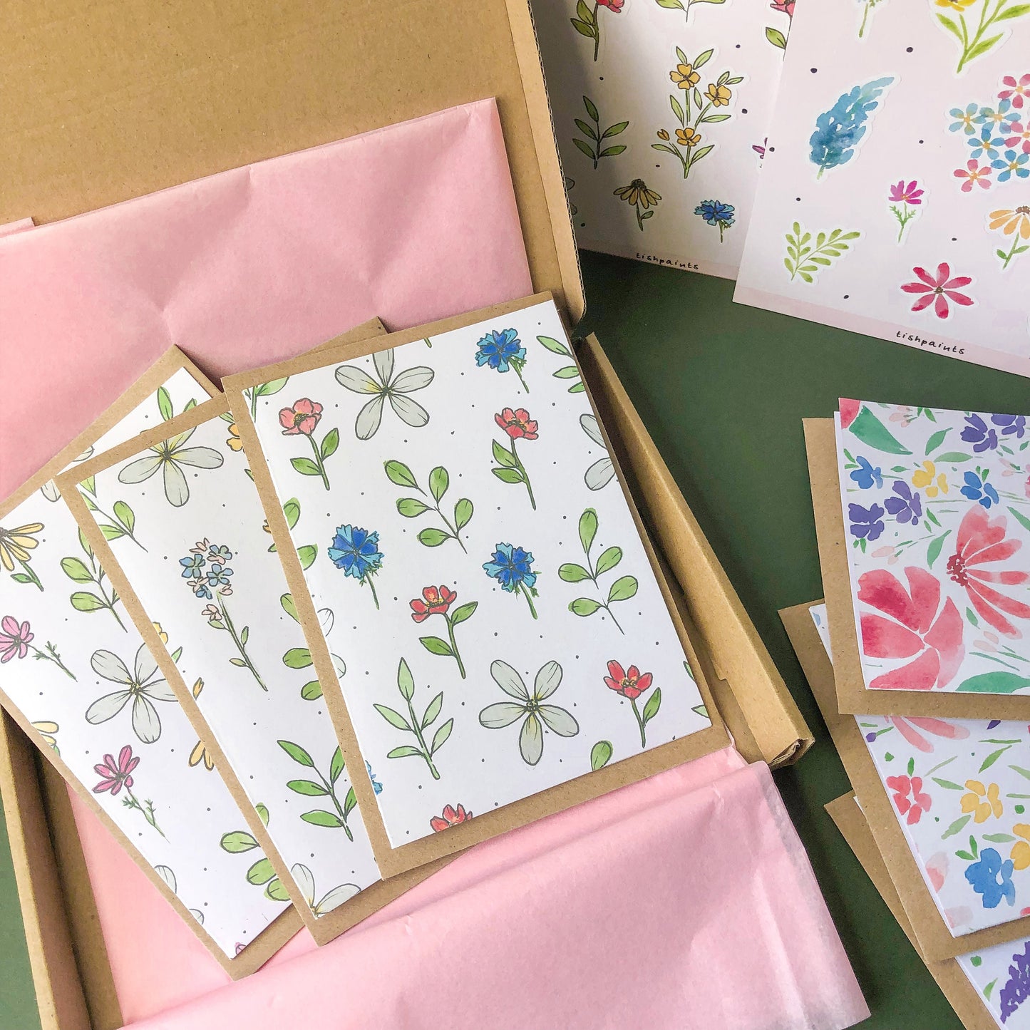 Flower Stationery Gift Set