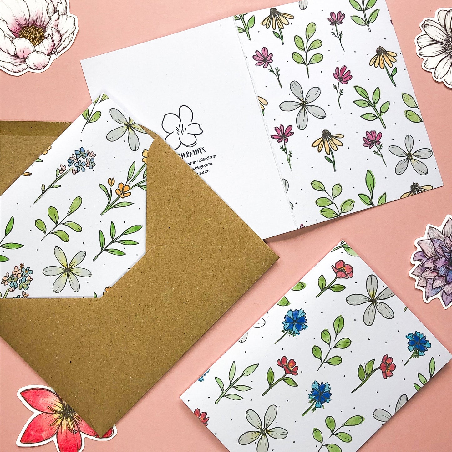 Flower Stationery Gift Set