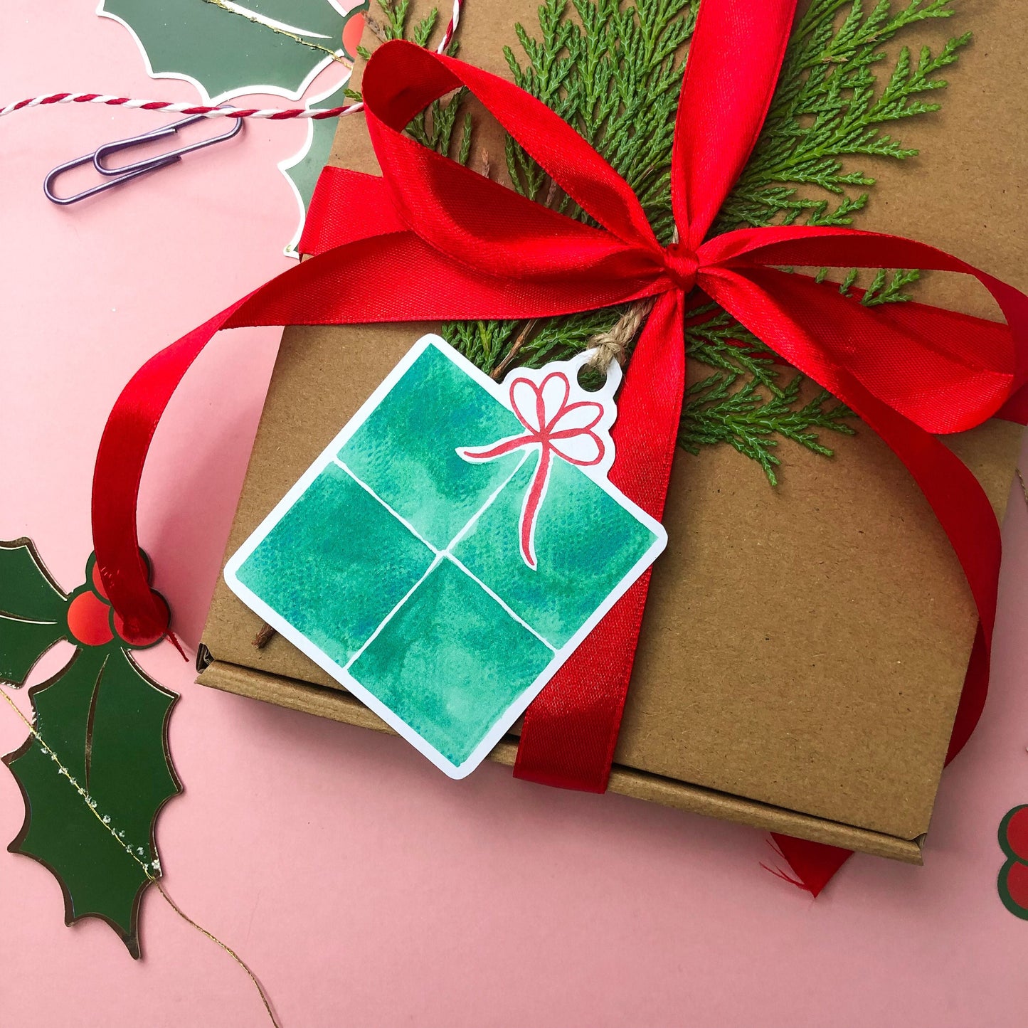 Christmas Present Gift Tags | Pack of 5 Tags