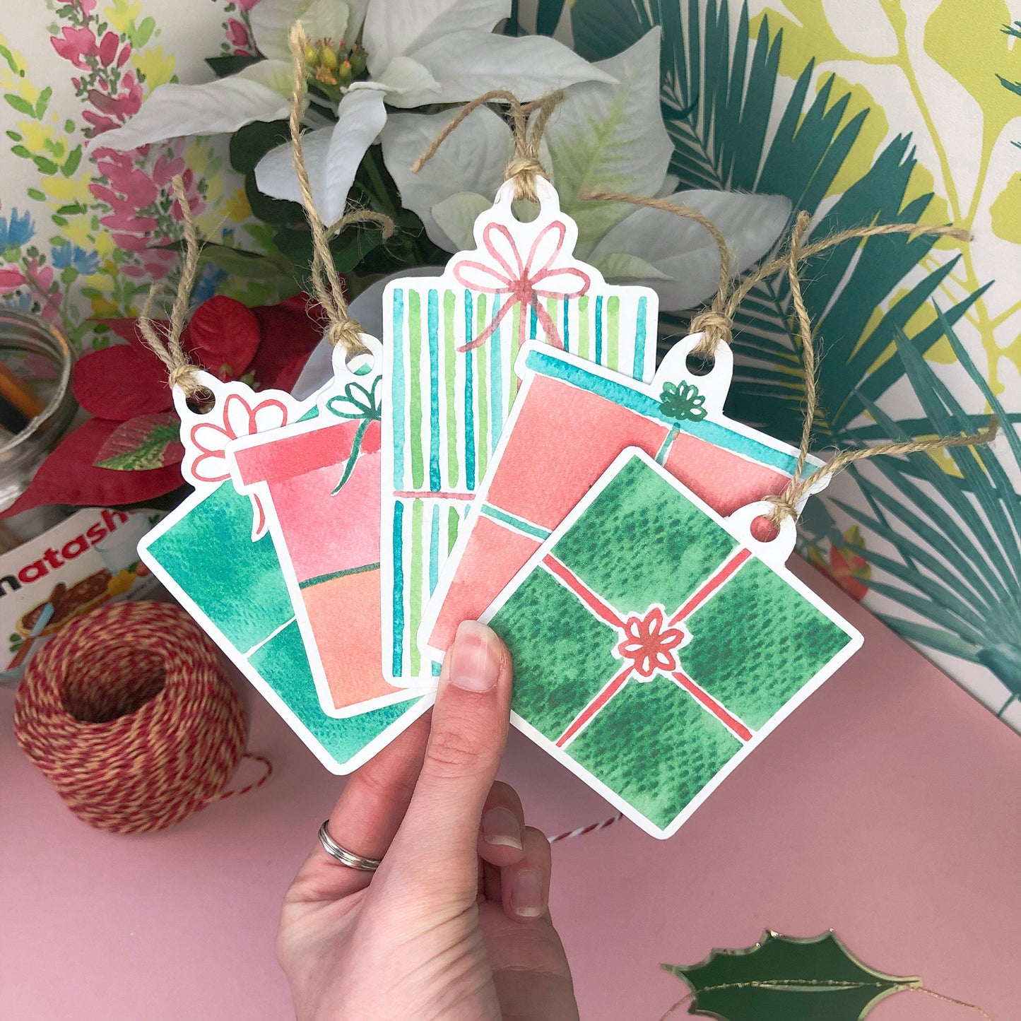 Christmas Present Gift Tags | Pack of 5 Tags