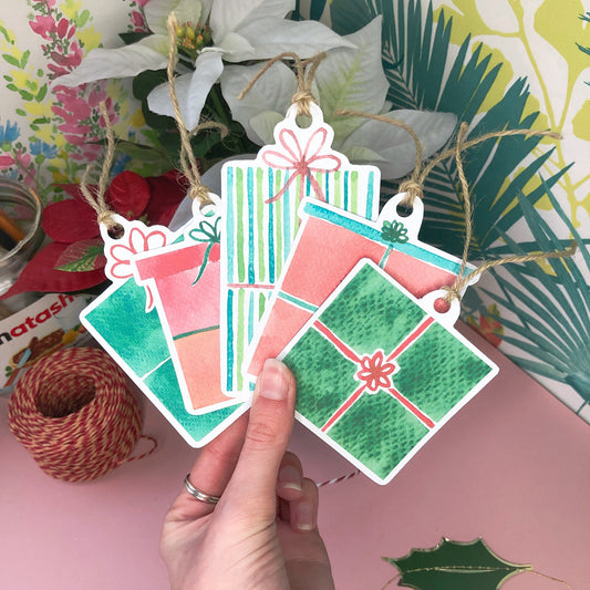 Christmas Present Gift Tags | Pack of 5 Tags