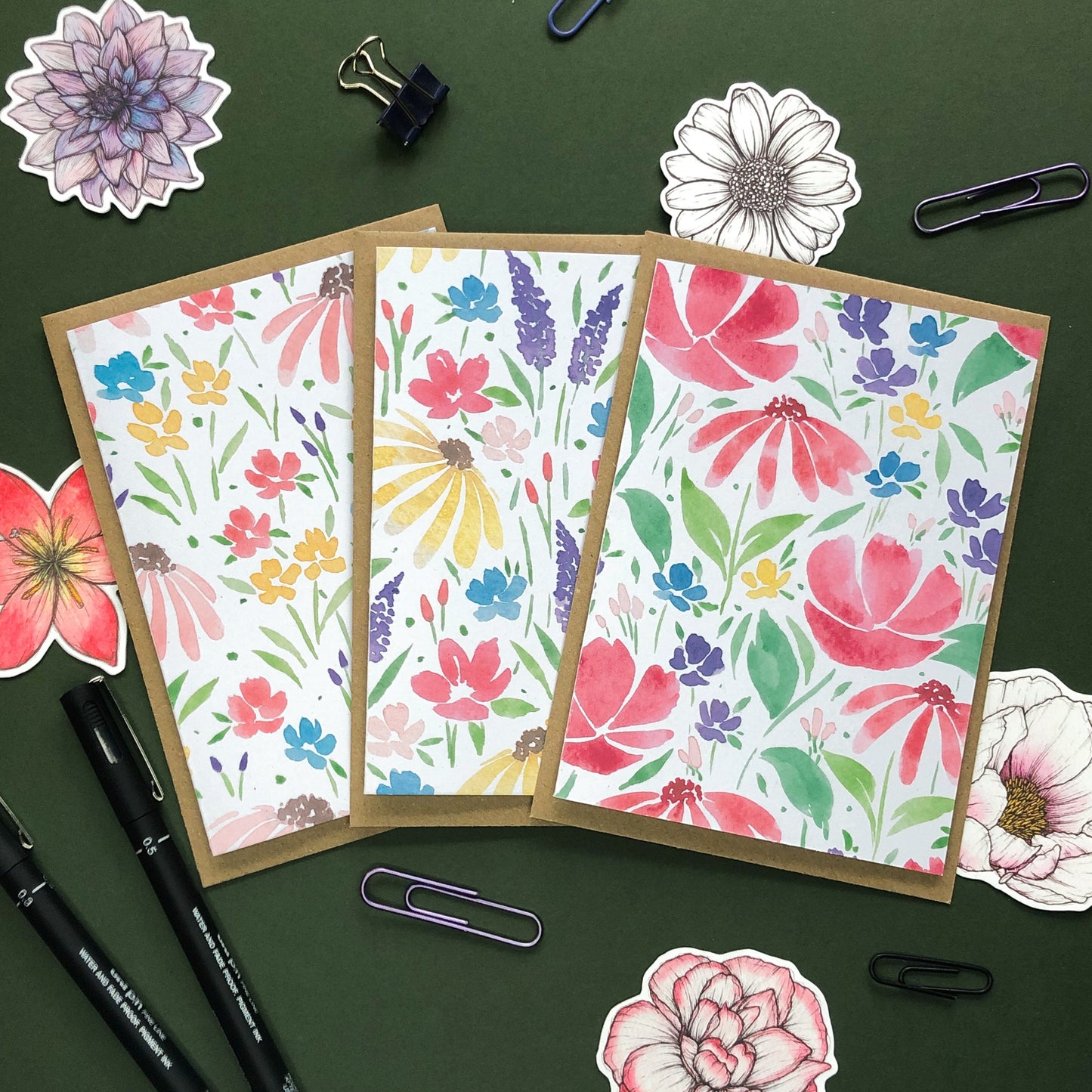 Flower Stationery Gift Set