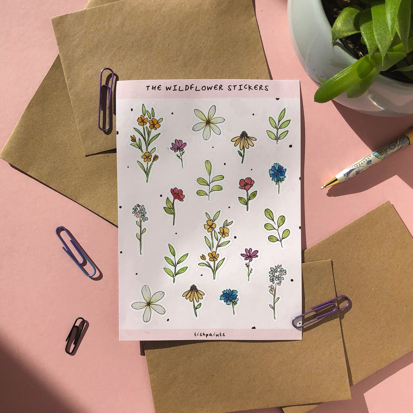 Wildflower Sticker Sheet