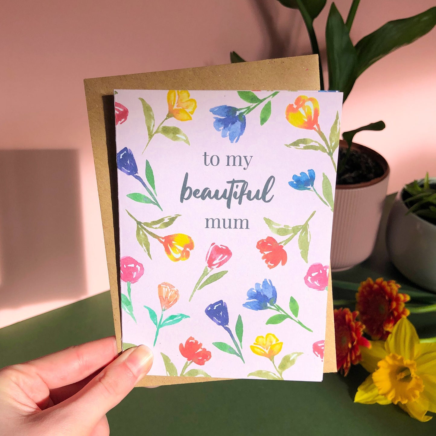 To My Beautiful Mum, Birthday Card for Mum