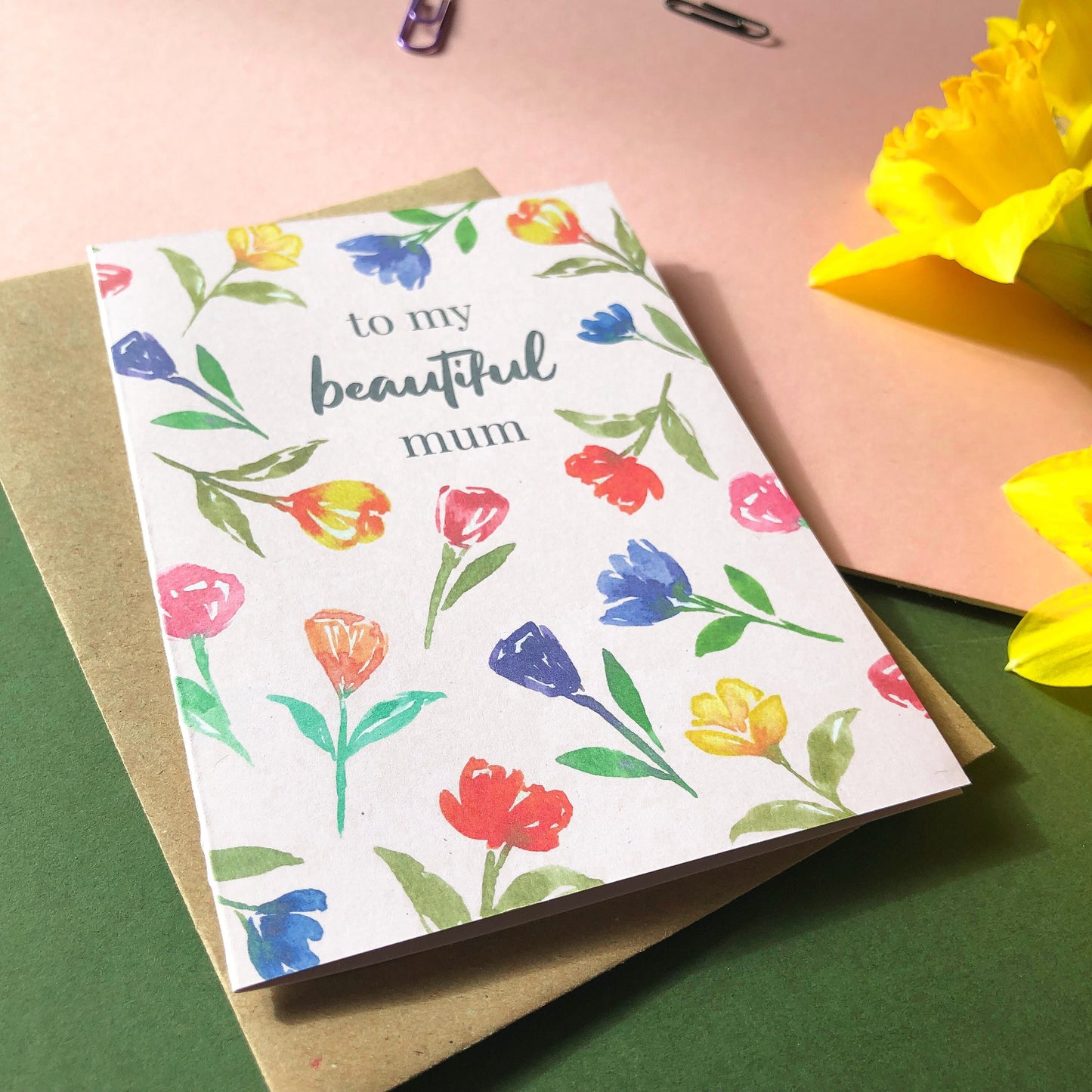 To My Beautiful Mum, Birthday Card for Mum
