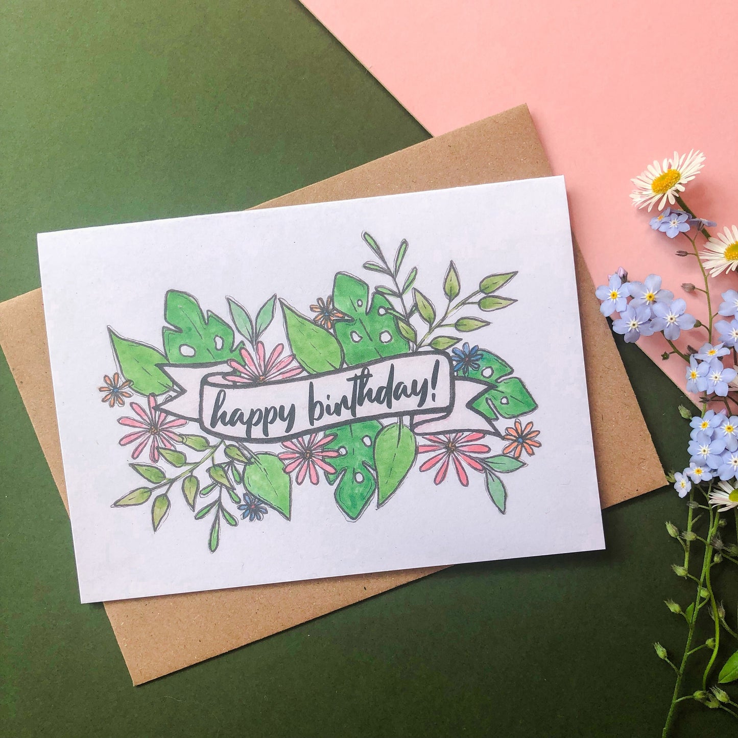 Tropical Happy Birthday Card