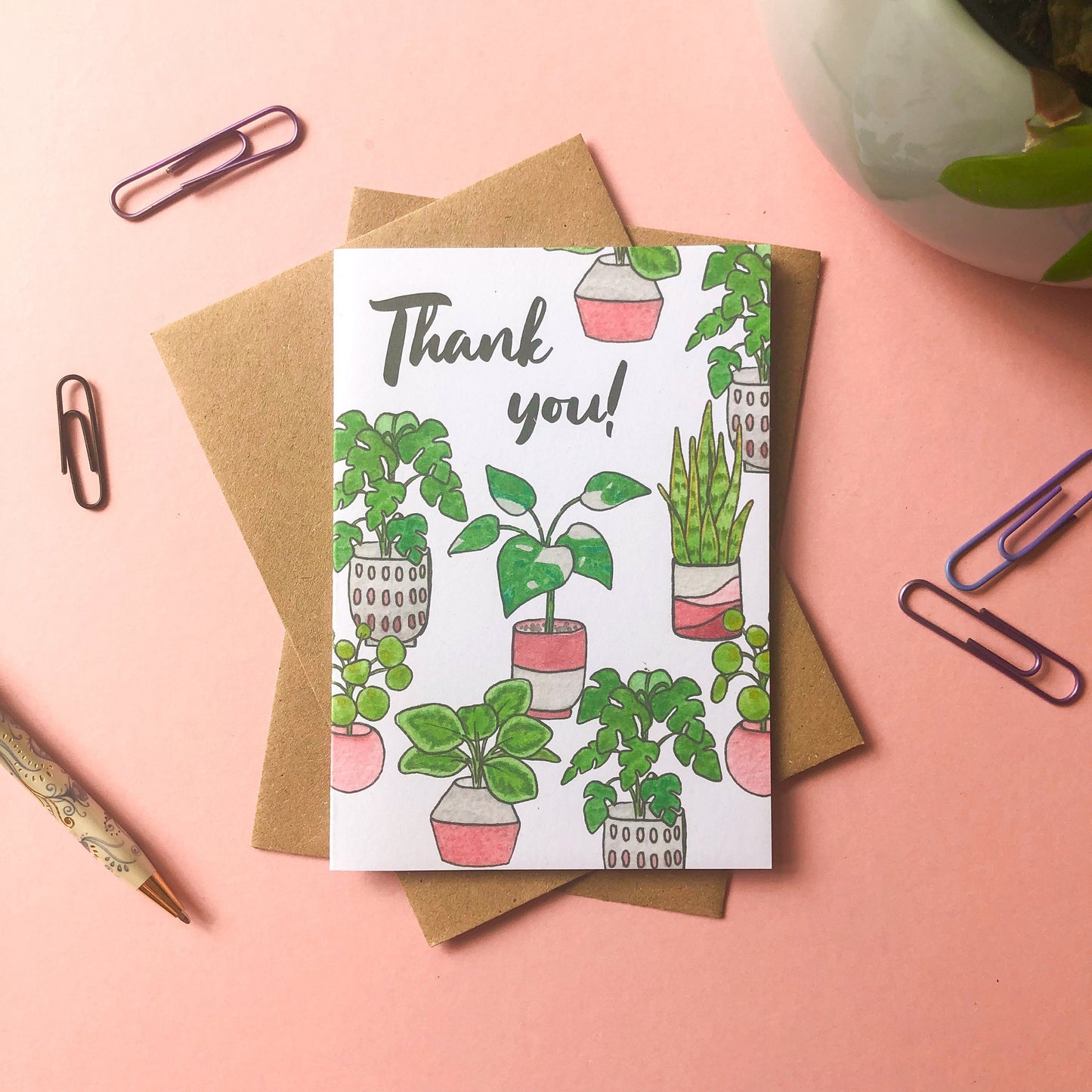 House Plants Thank You Card