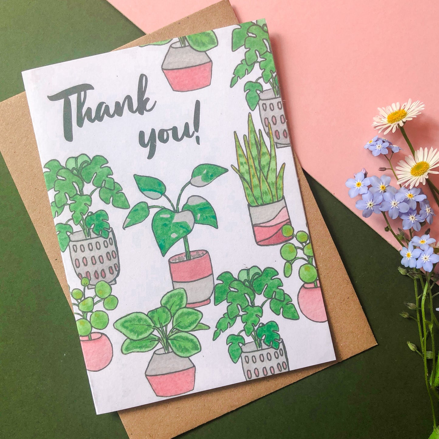 House Plants Thank You Card