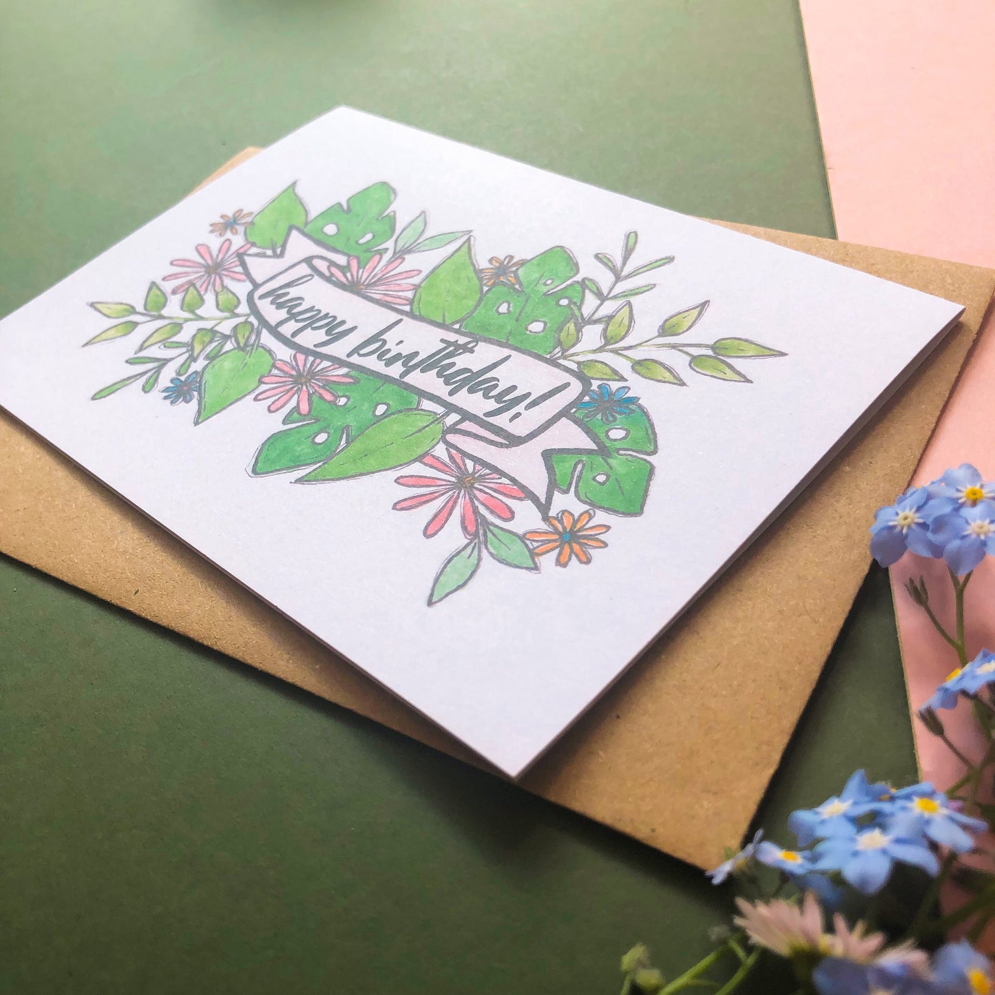 Tropical Happy Birthday Card