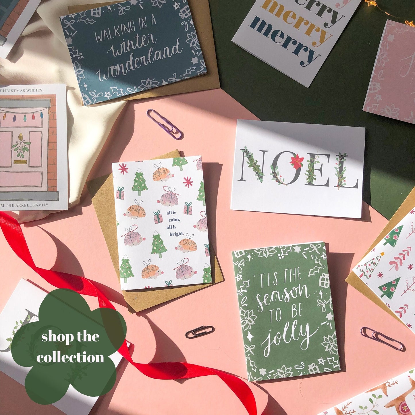 Winter Animals Christmas Card Set