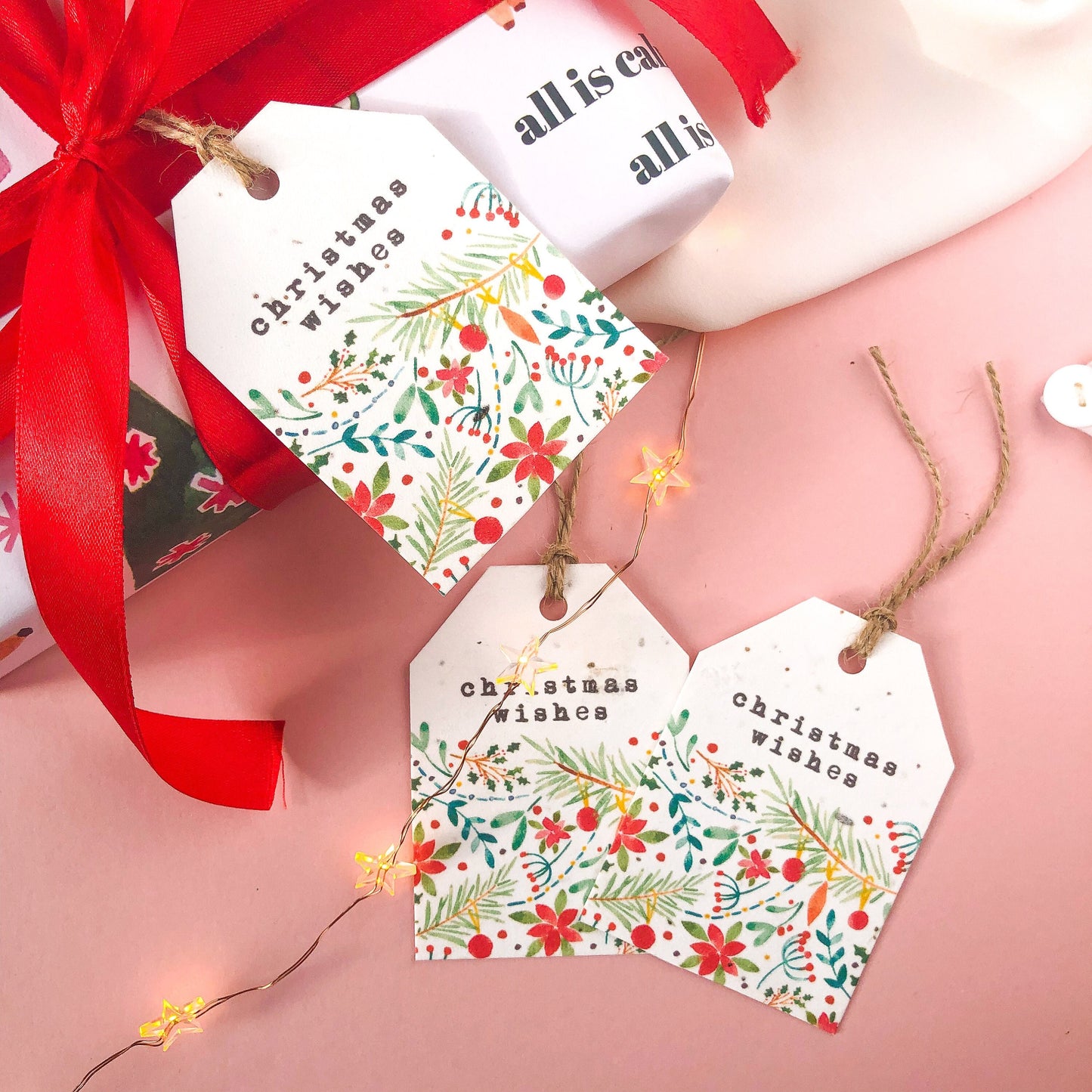 Christmas Wishes Gift Tags | Plantable, Recycled Tags