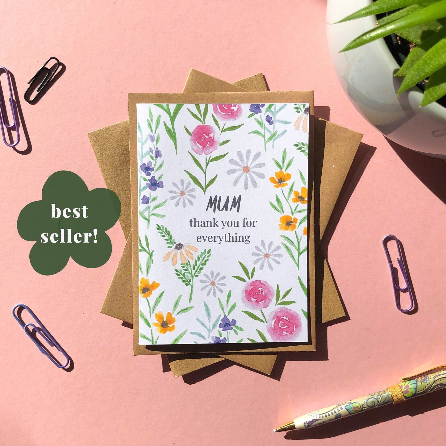 Mum, Thank You For Everything Card