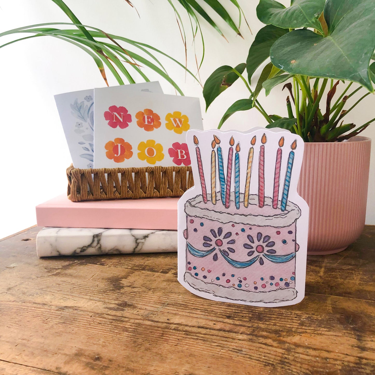 Birthday Cake Card - Celebration Card