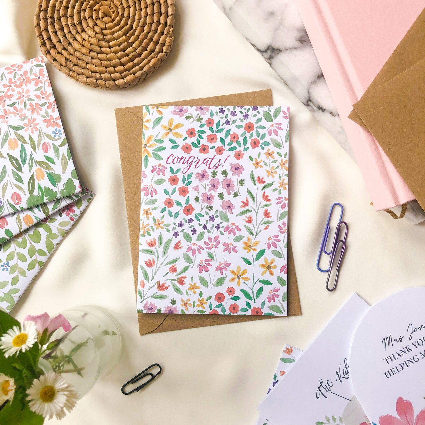 Congrats Floral Card