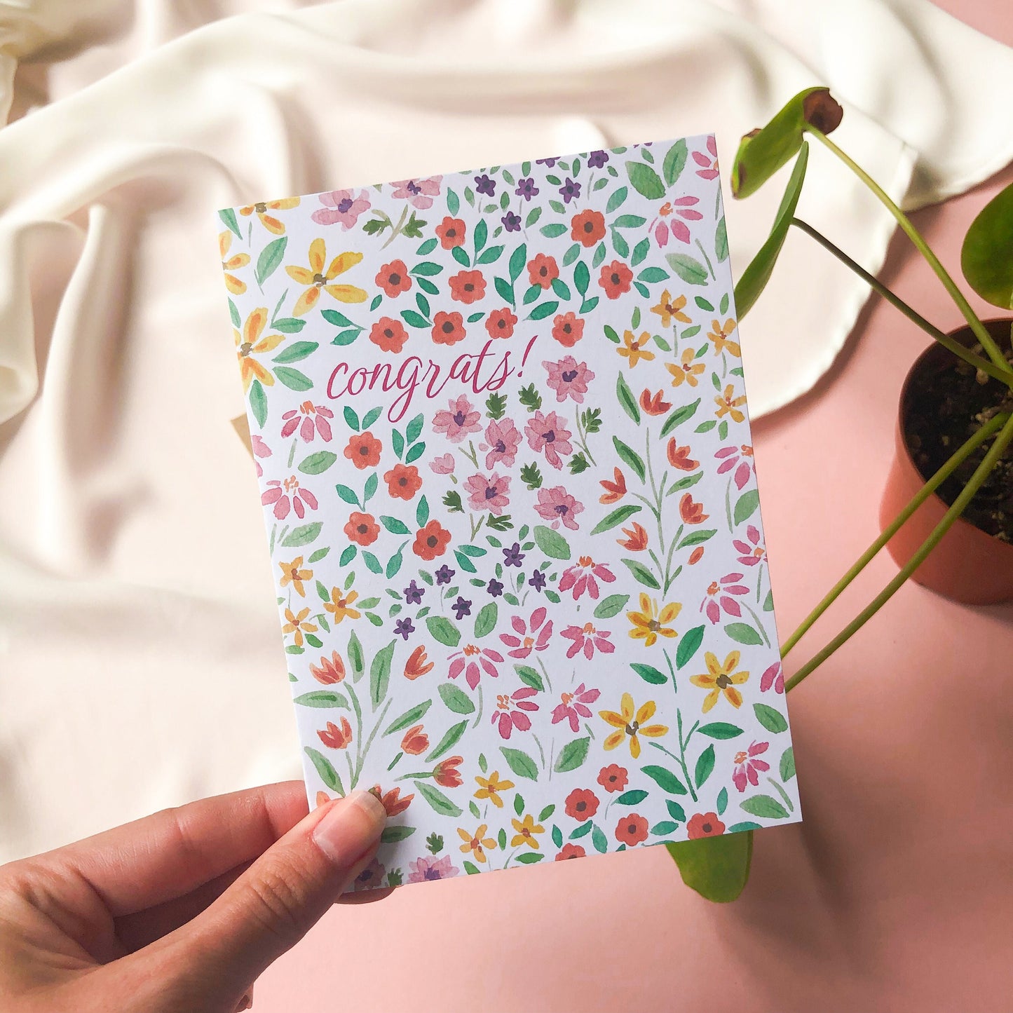 Congrats Floral Card