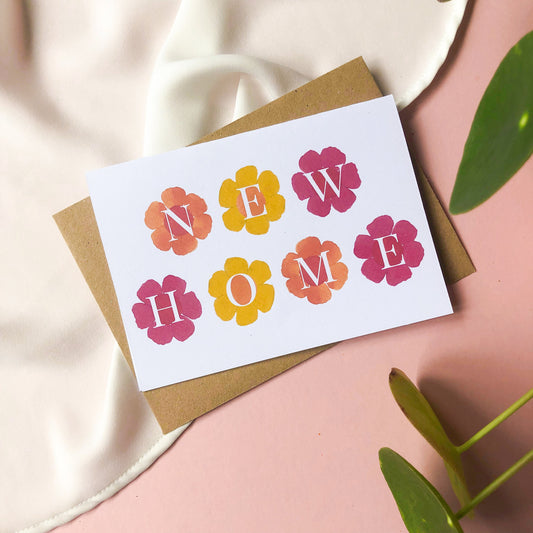 New Home Flower Card