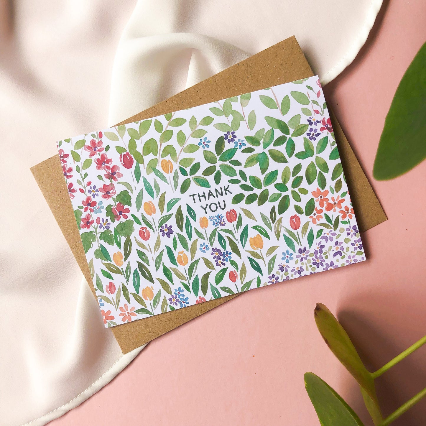 Thank You Spring Flowers Card