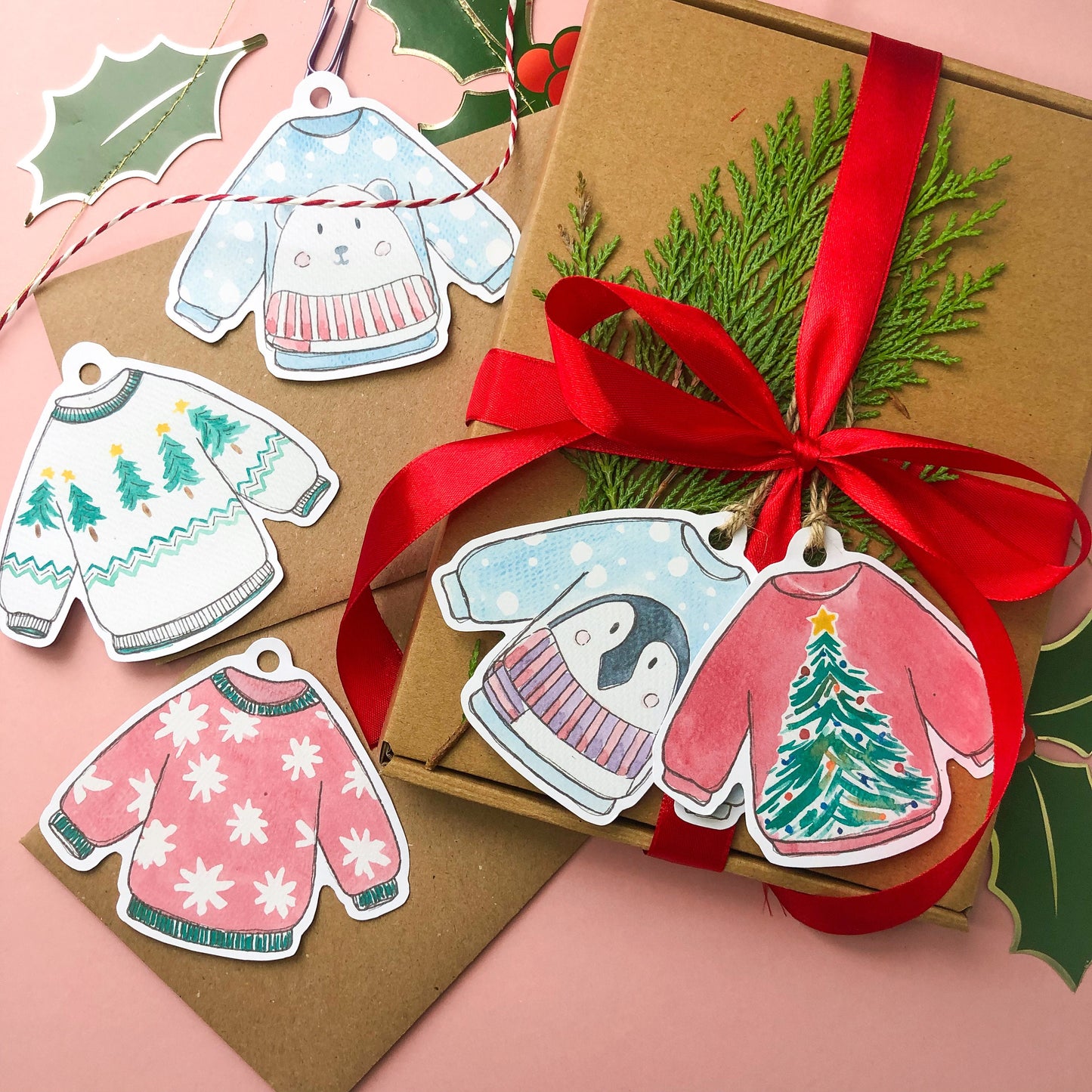Christmas Jumper Gift Tags | Pack of 5 Tags