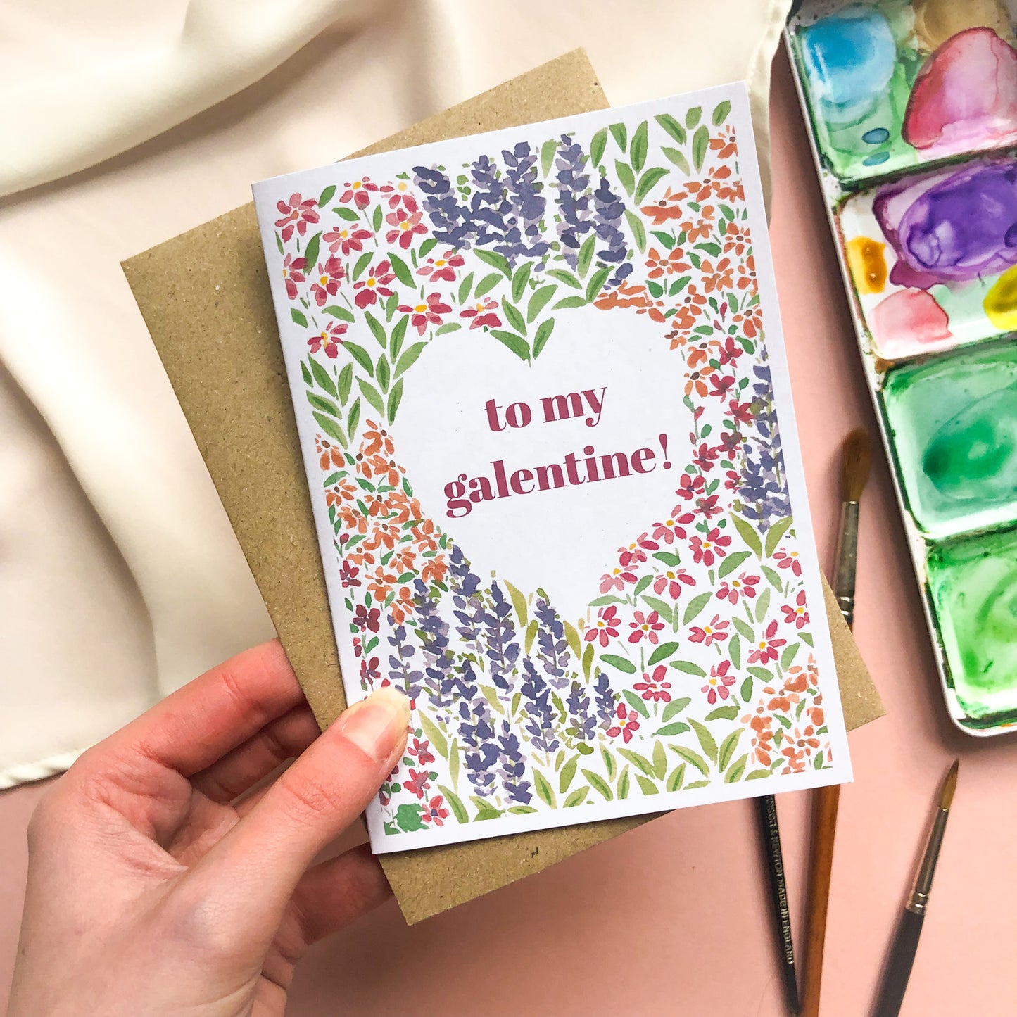 To My Galentine! Floral Valentine's Day Card for Female Friend