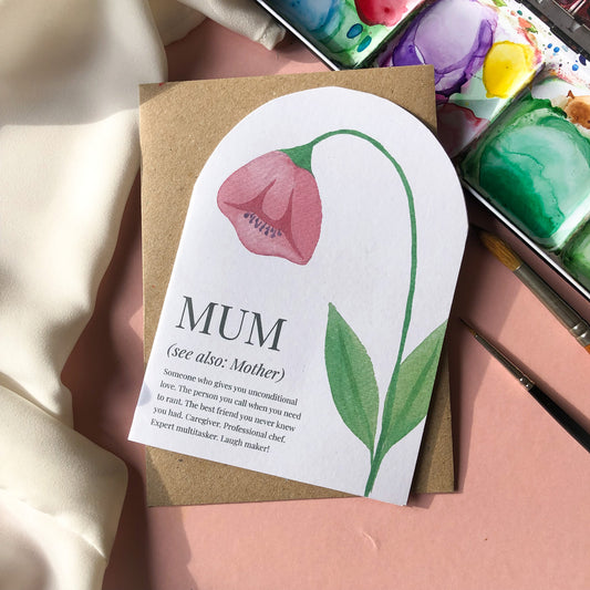 MUM: Definition Arched Flower Card