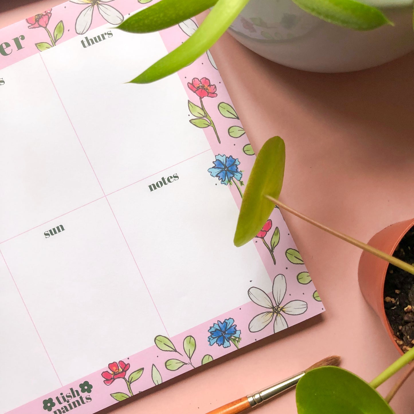 Floral A4 Weekly Planner