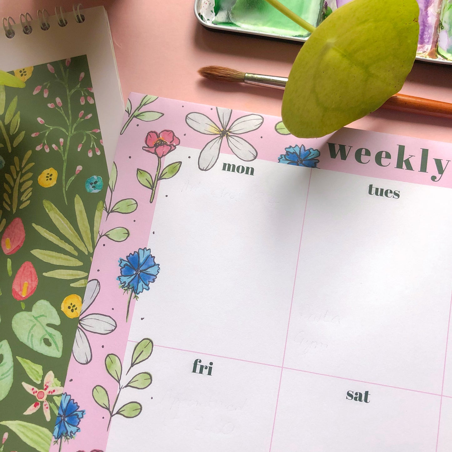 Floral A4 Weekly Planner