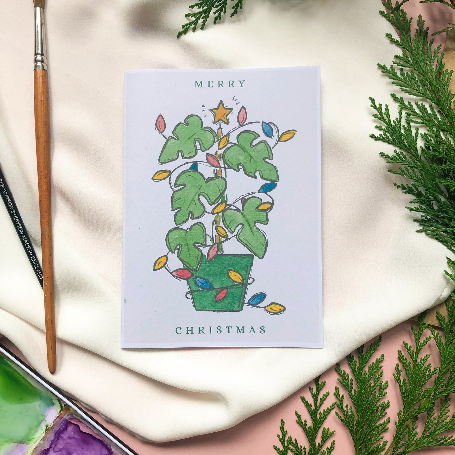 Monstera Christmas Card Multipack