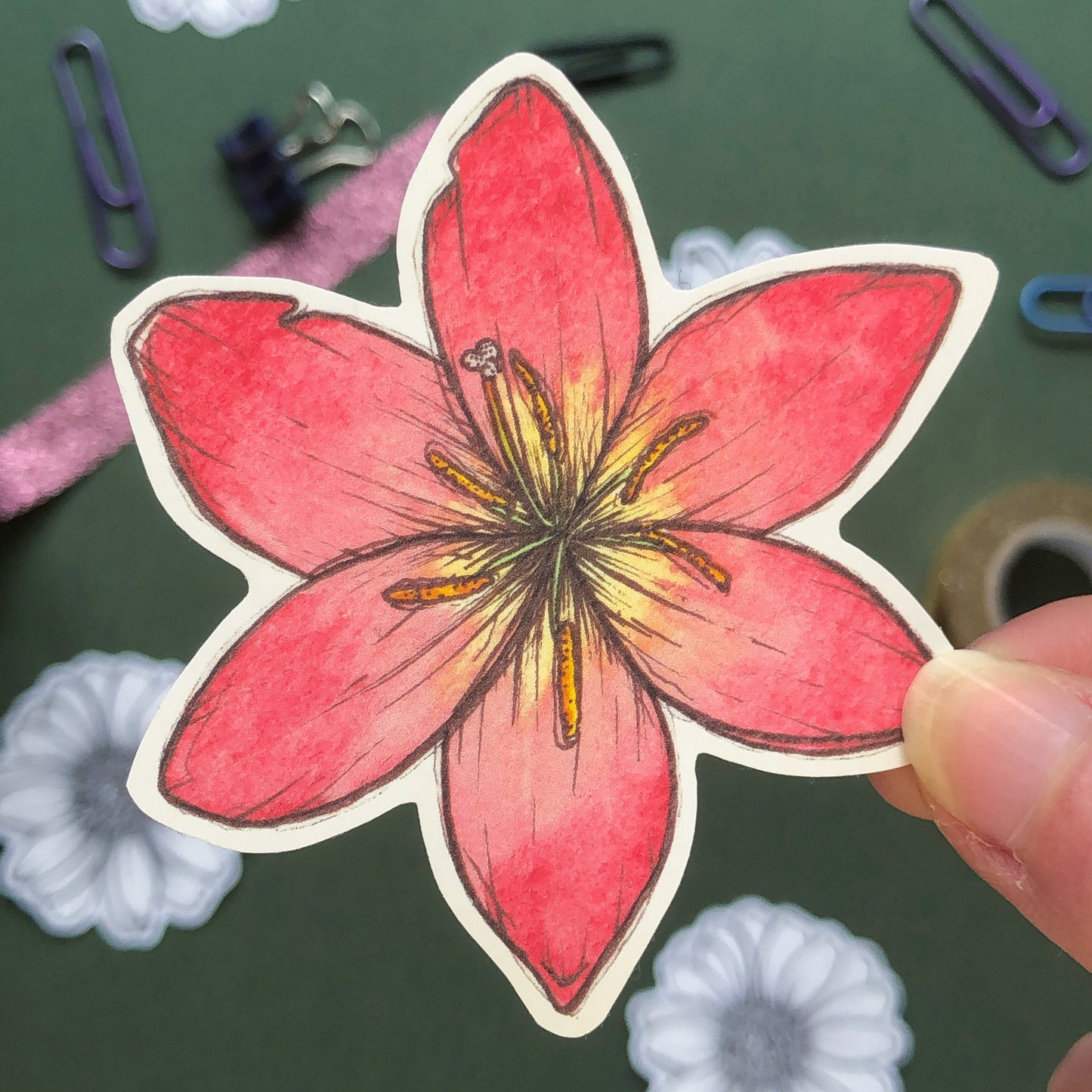 Lily Flower Sticker