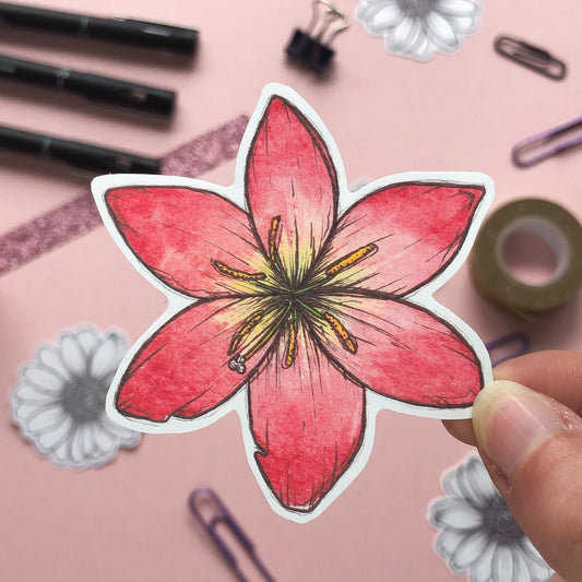 Lily Flower Sticker