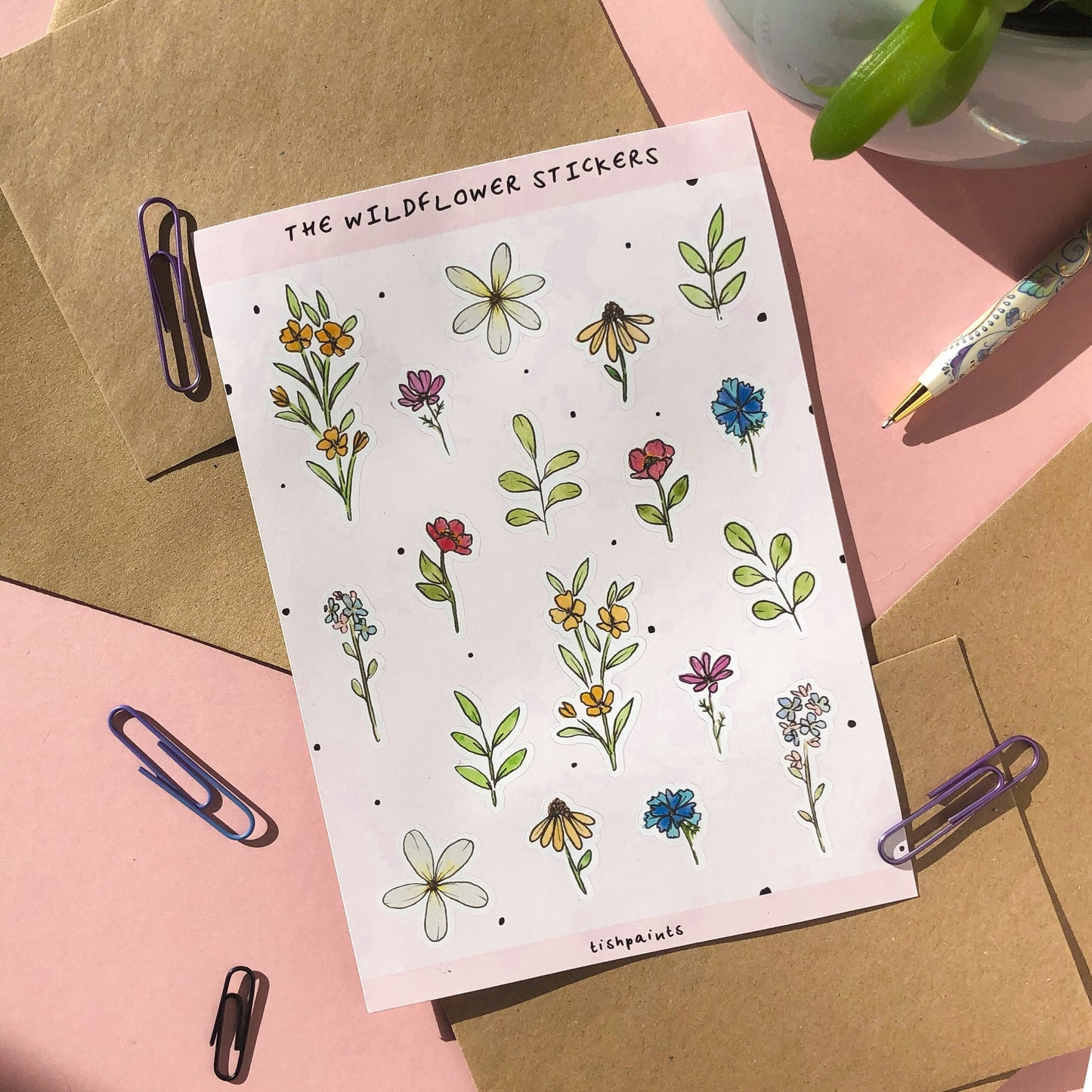 Wildflower Sticker Sheet