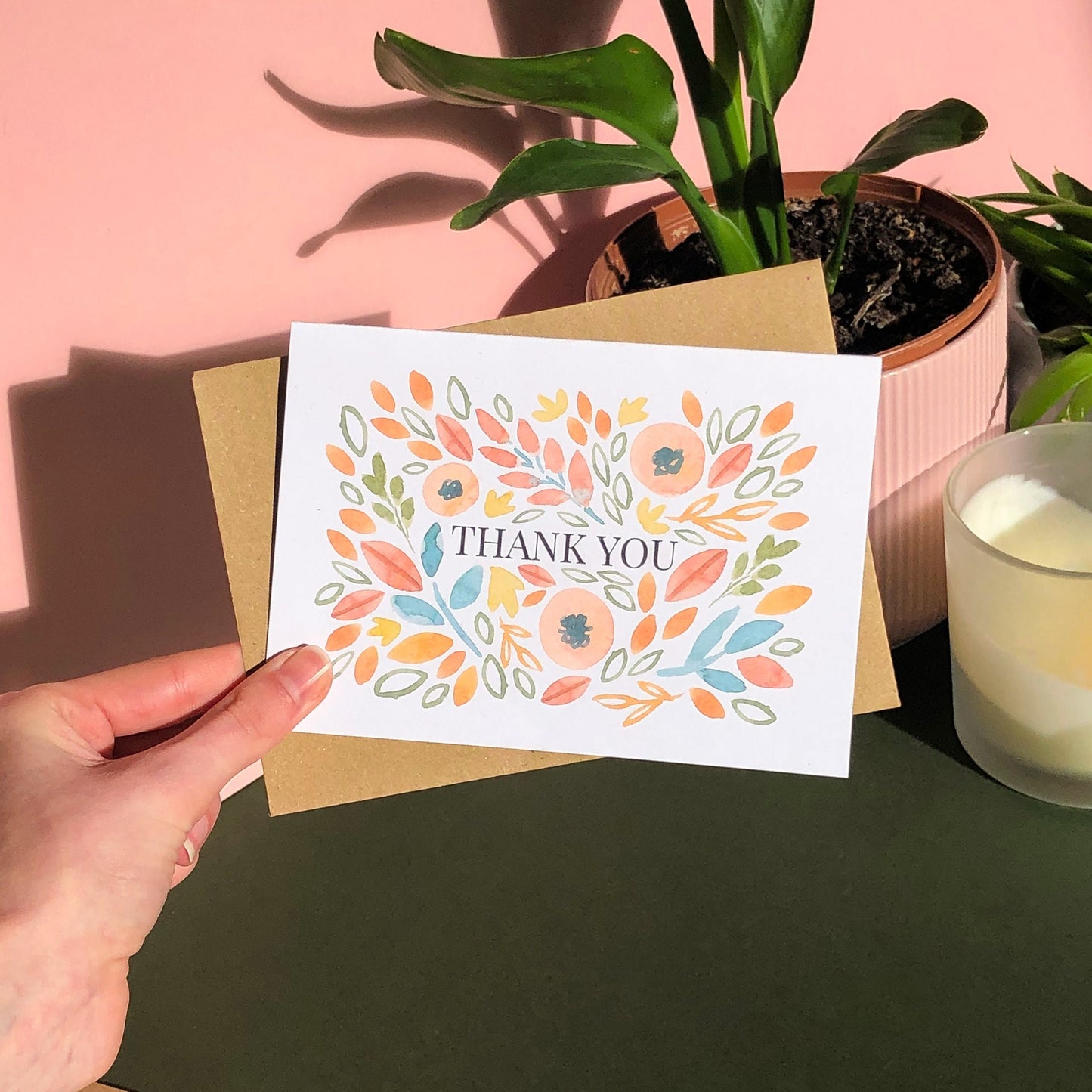 Autumn Leaves Thank You Card