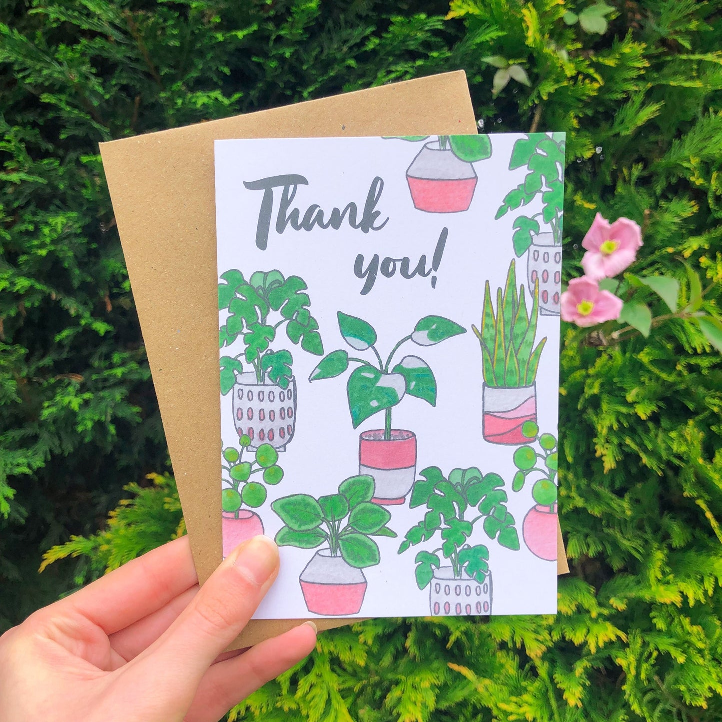 House Plants Thank You Card