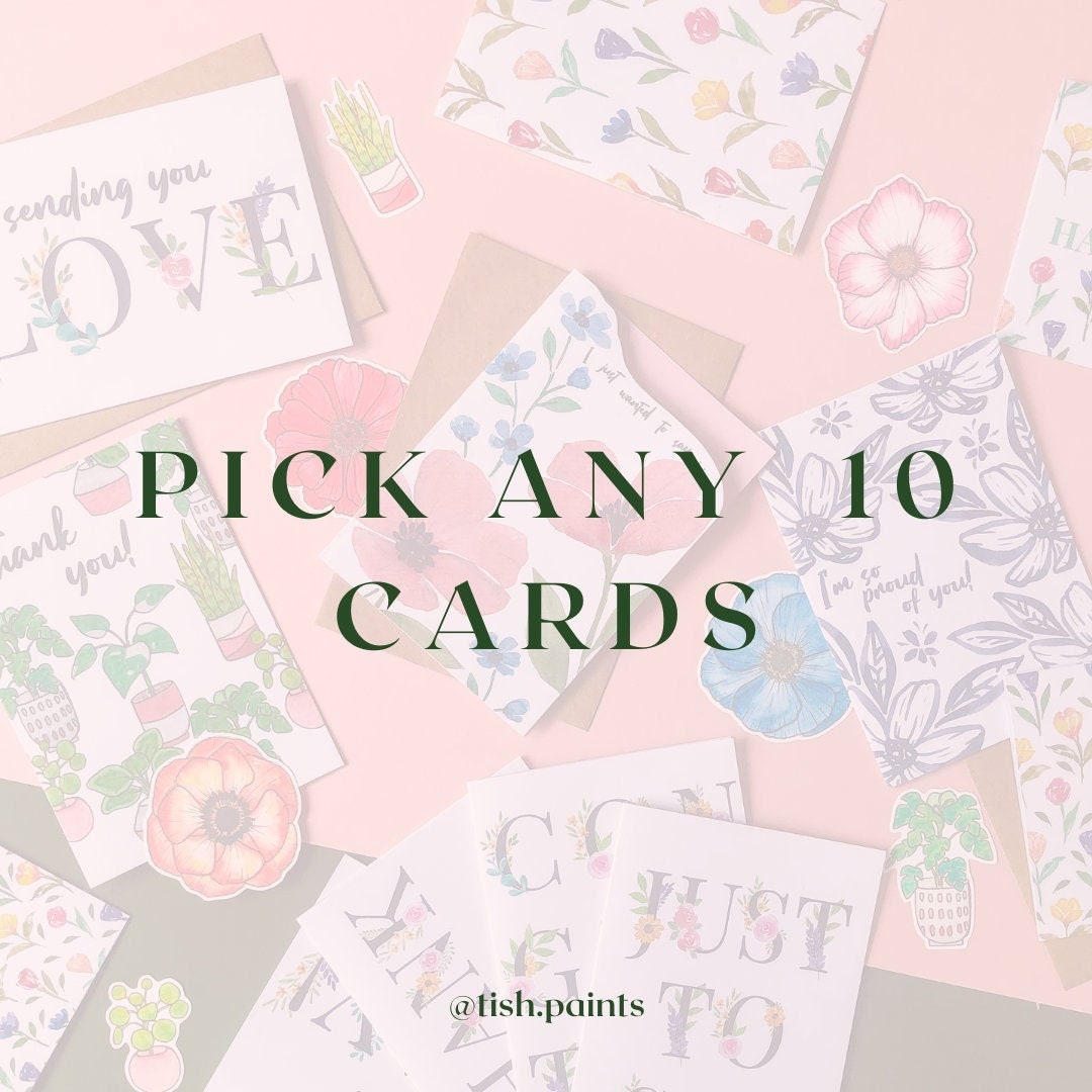 Choose Any 10 Cards - Make Your Own Multipack