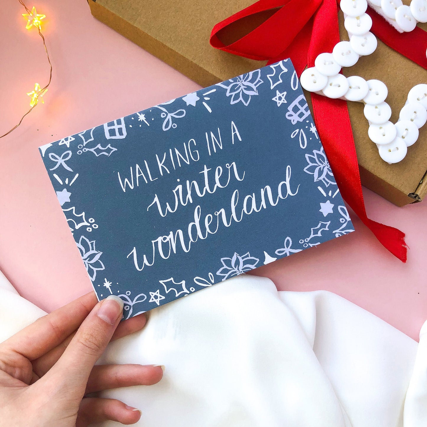 Calligraphy Christmas Carols Card Multipack: 'Tis The Season, Winter Wonderland, Let It Snow, Joy To The World