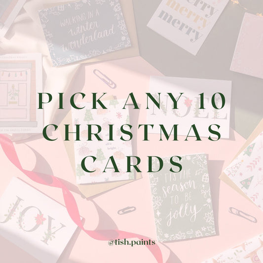 Choose any 10 Christmas Cards